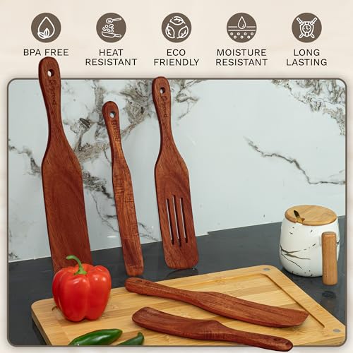 Wooden Spurtle Set (5 Count)