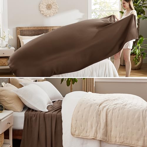 GentleSoft 100% Cotton Blanket Queen Size for Bed
