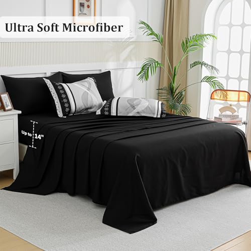 Black Comforter Set California King Size