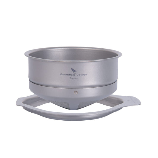 Titanium Coffee Mesh Filter Pour Over Paperless Coffee Filter Lightweight Portable for Outdoor Camping Home Used Reusable Coffee Dripper