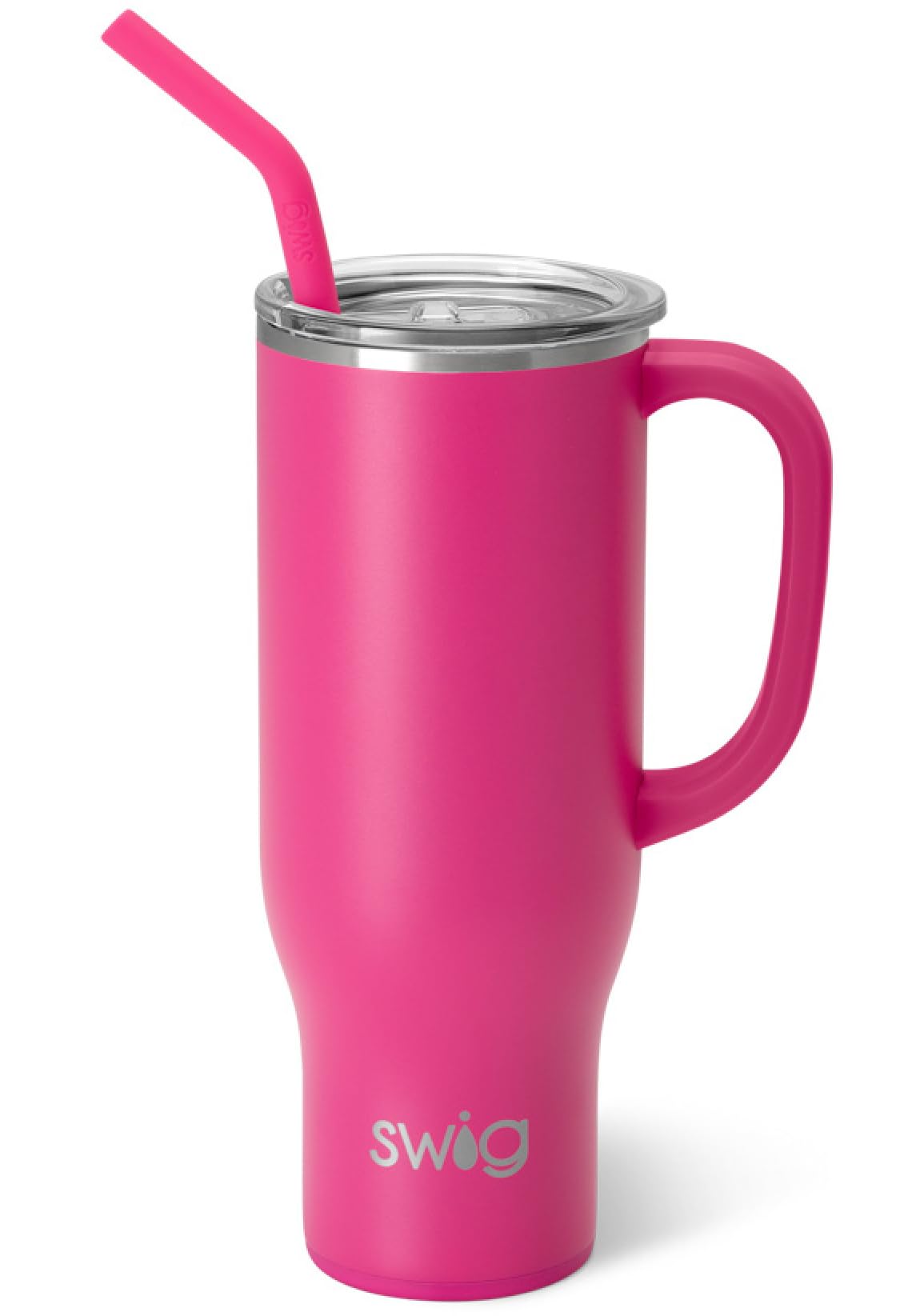 30oz Insulated Mega Mug with Handle & Straw