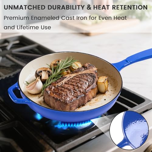 Enameled Cast Iron Skillet
