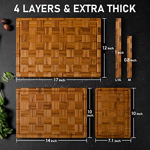 Extra Large Bamboo Cutting Boards (3 Count)