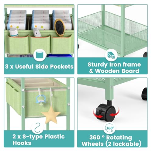 2In1 Baby Diaper Caddy & 3