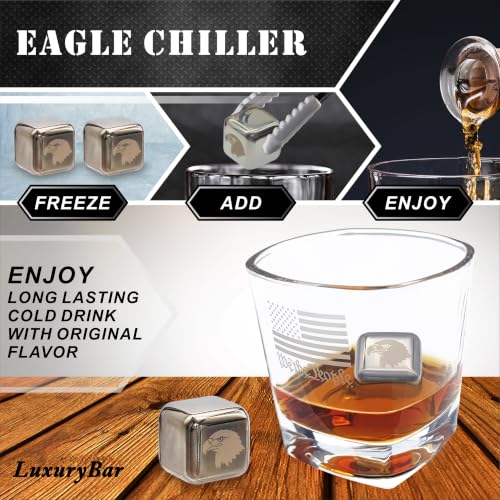 250 Anniversary Eagle Whiskey Decanter Set 25.4oz Decanter Sets for Men