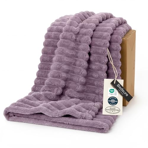 Soft Twin XL Blanket for Bed Dorm Light Purple 66"x90"