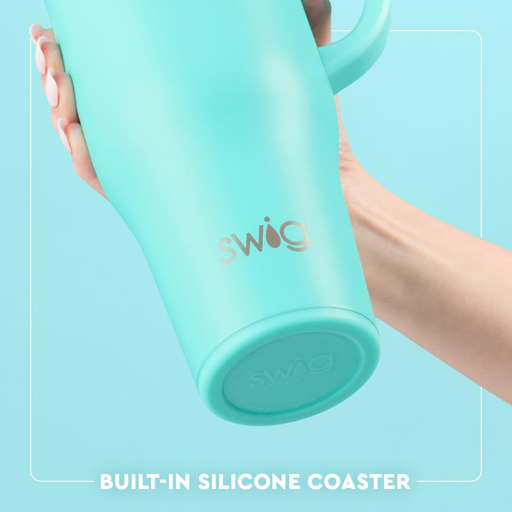 40oz Leakproof Mega Mug with Handle & Straw