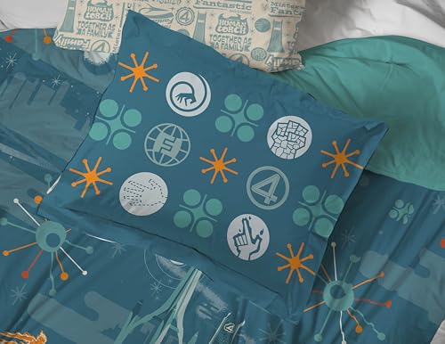 Marvel Fantastic Four Twin Comforter Set 5 Piece Superhero Bedding