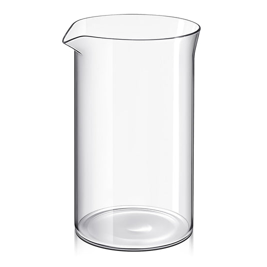 1 Pcs French Press Replacement Glass Universal Replacement Beaker for French Press Tea and Coffee Makers Borosilicate 3.3 Glass Spare Carafe