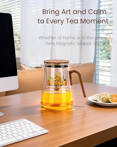 Magnetic Glass Infuser Teapot for Loose Tea