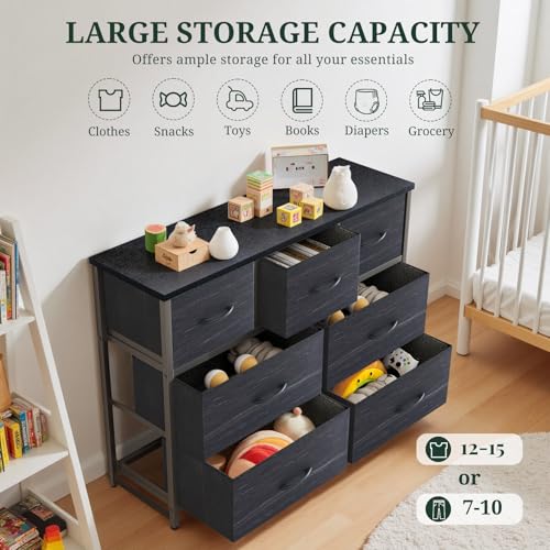 7 Drawer Dresser for Bedroom