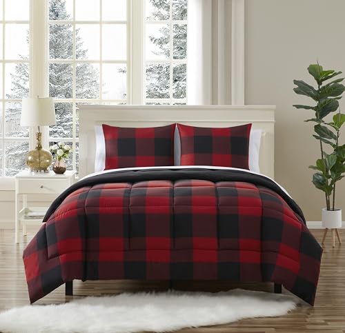 7 Piece Comforter Set Bag Solid Color All Season Soft Down Alternative Blanket & Luxurious Microfiber Bed Sheets (7 Count)
