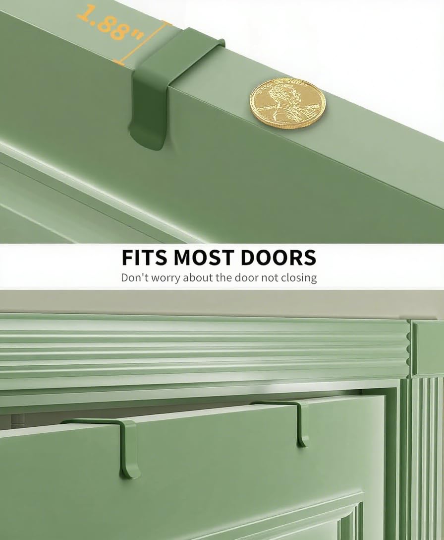 Sage Green 9 Tier Over The Door Pantry Organizer