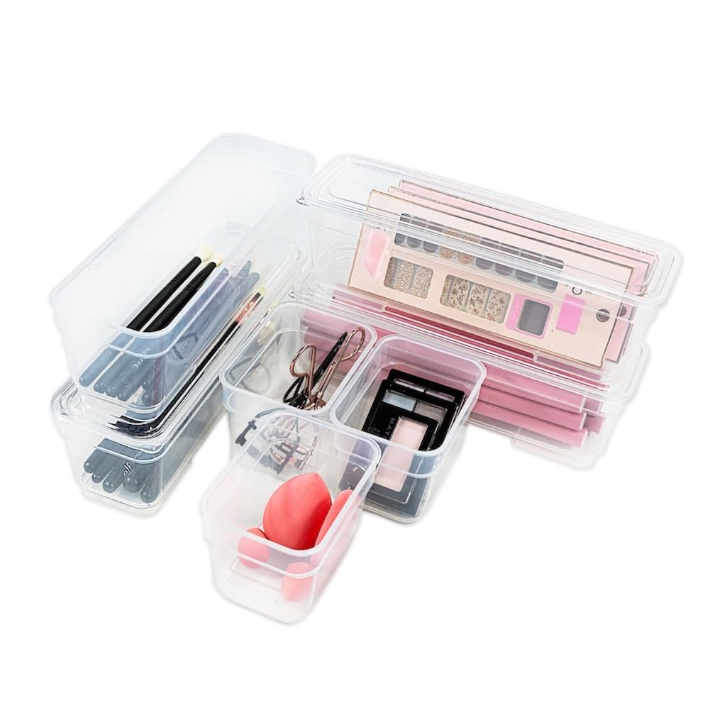 AB Designs 8 Pack Storage Bins with Lids