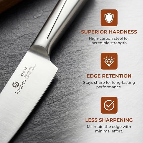 Japanese High Carbon Stainless Steel Knife Set with Block (14 Count)