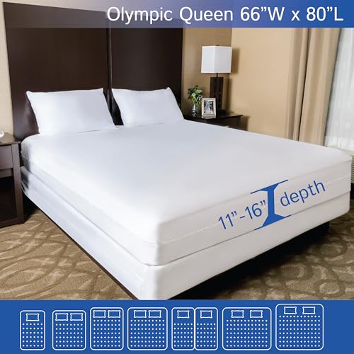 Zippered Olympic Queen Mattress Protector