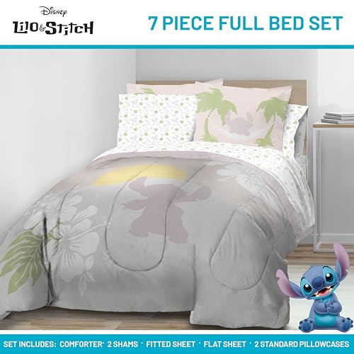 Disney Lilo and Stitch Full Size Comforter Set 7 Piece Bedding