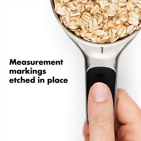 Good Grips 4 Piece Stainless Steel Measuring Cups with Magnetic Snaps
