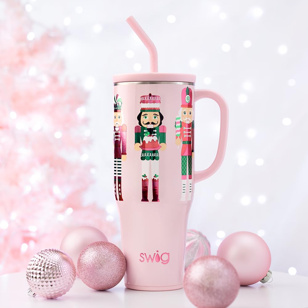 40oz Insulated Mega Mug with Handle & Straw