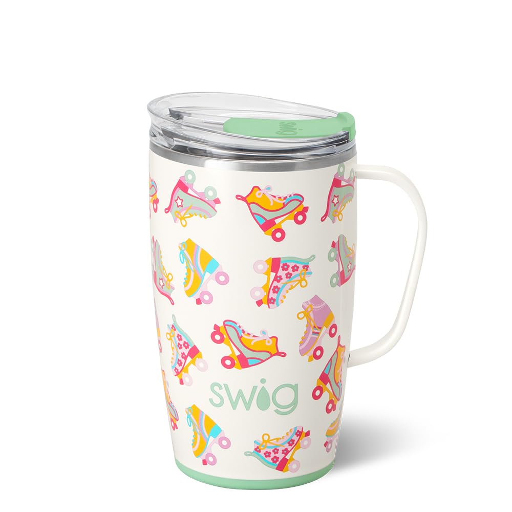 18oz Insulated Travel Mug with Handle & Lid
