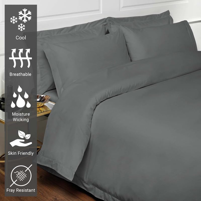 Pure 100% Cotton King Duvet Cover Set