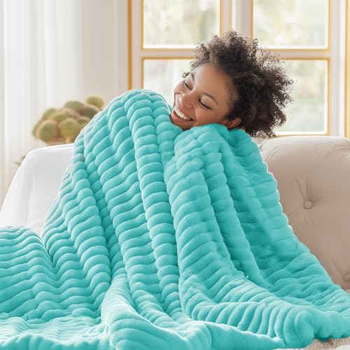 Soft Throw Blanket for Couch Decor Gifts Blue Fog 50"x70"