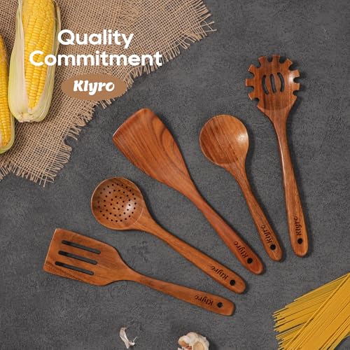 Teak Kitchen Utensils Set (5 Count)