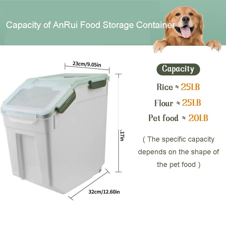 Airtight Flour Storage Container 25lb (2 Count)