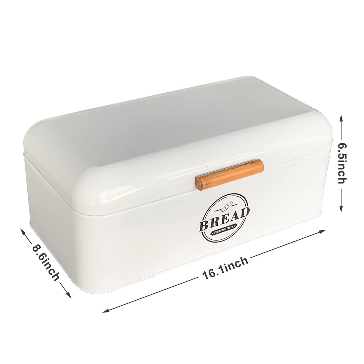 Large Bread Box and 3 Pieces with Sugar Tea Coffee Containers Set (3 Count)