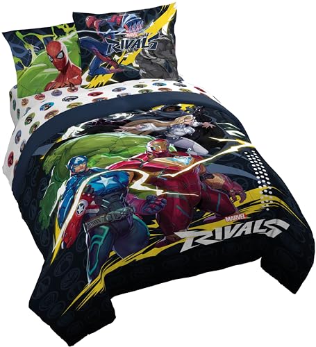 Marvel Rivals Queen Comforter Set 7 Piece Soft Bedding for Boys