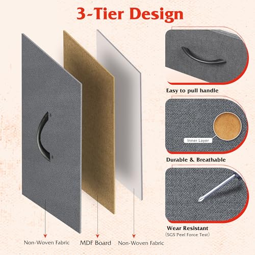 5 Drawer Fabric Dresser for Bedroom