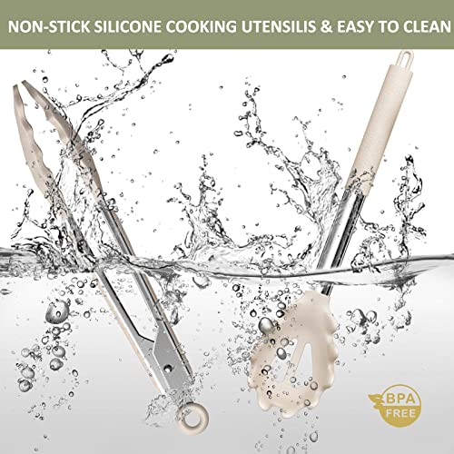 Stainless Steel Kitchen Cooking Utensil Set (15 Count)
