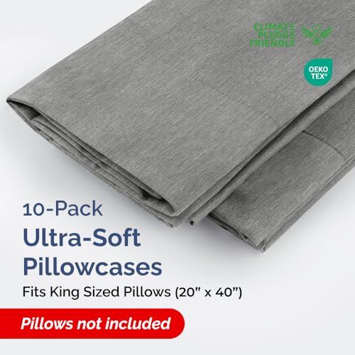 King Pillow Cases Set of 10 (10 Count)