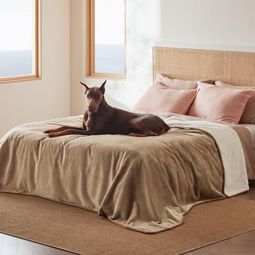 Waterproof Blanket for Bed Soft Sherpa Fleece Throw