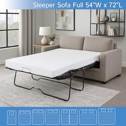 Sleeper Sofa Full Size Mattress Protector 54" Wx72 Lx5 D