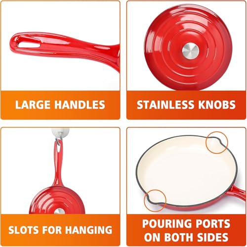 Enamel Cast Iron Cookware Set