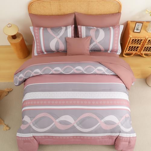 Pink Comforter Set Queen Size