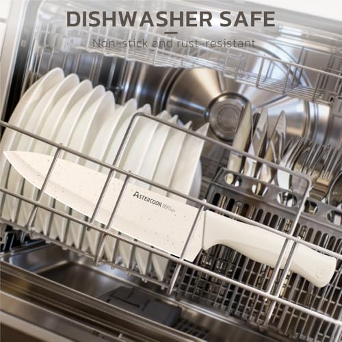 Knife Set 15 Pieces Kitchen Knife Set with Sharpener Block (15 Count)