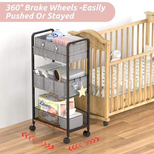 2In1 Baby Diaper Caddy & 3