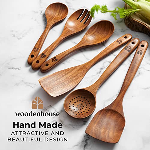Wooden Spoons for Cooking (6 Count)