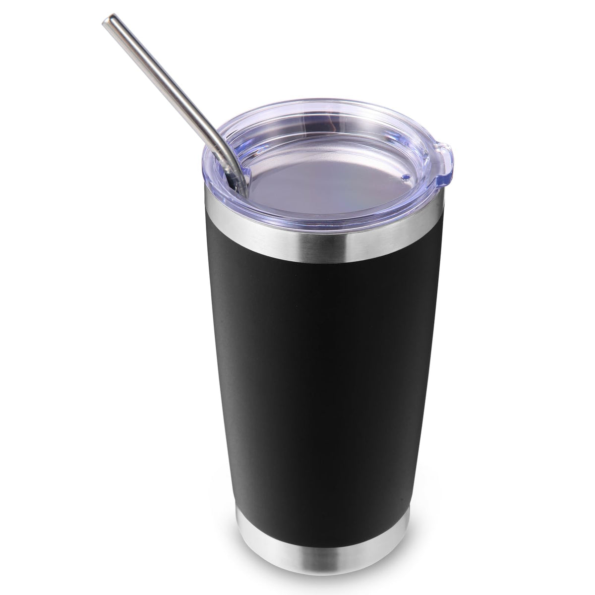 20oz Stainless Steel Tumbler with Lid and Straw