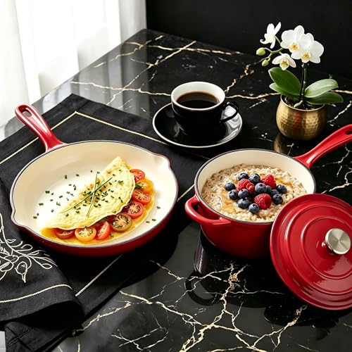 Enameled Cast Iron Cookware Set