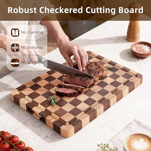 Checkered Cutting Board for Kitchen