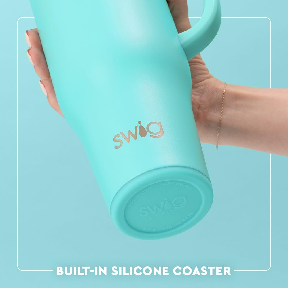 40oz Insulated Mega Mug with Handle & Straw
