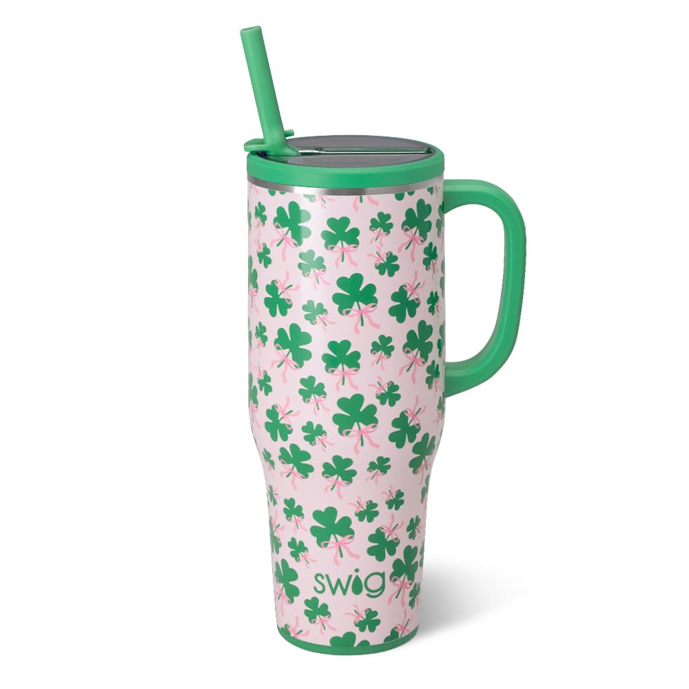 40oz Leakproof Mega Mug with Handle & Straw