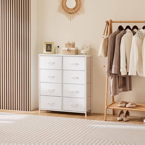 Dresser for Bedroom with 8 Fabric Drawers