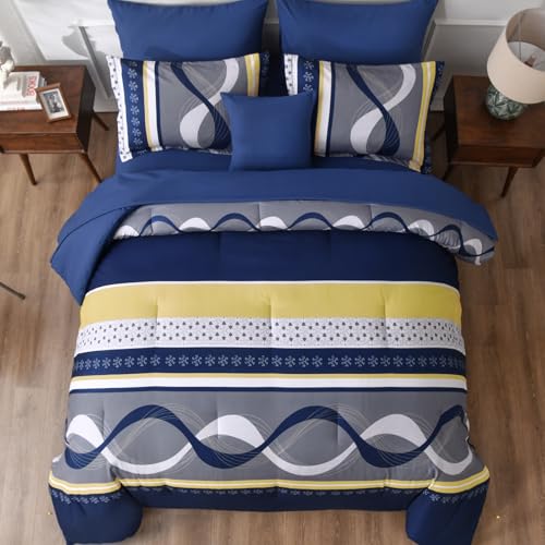 Striped Comforter Set Full Size