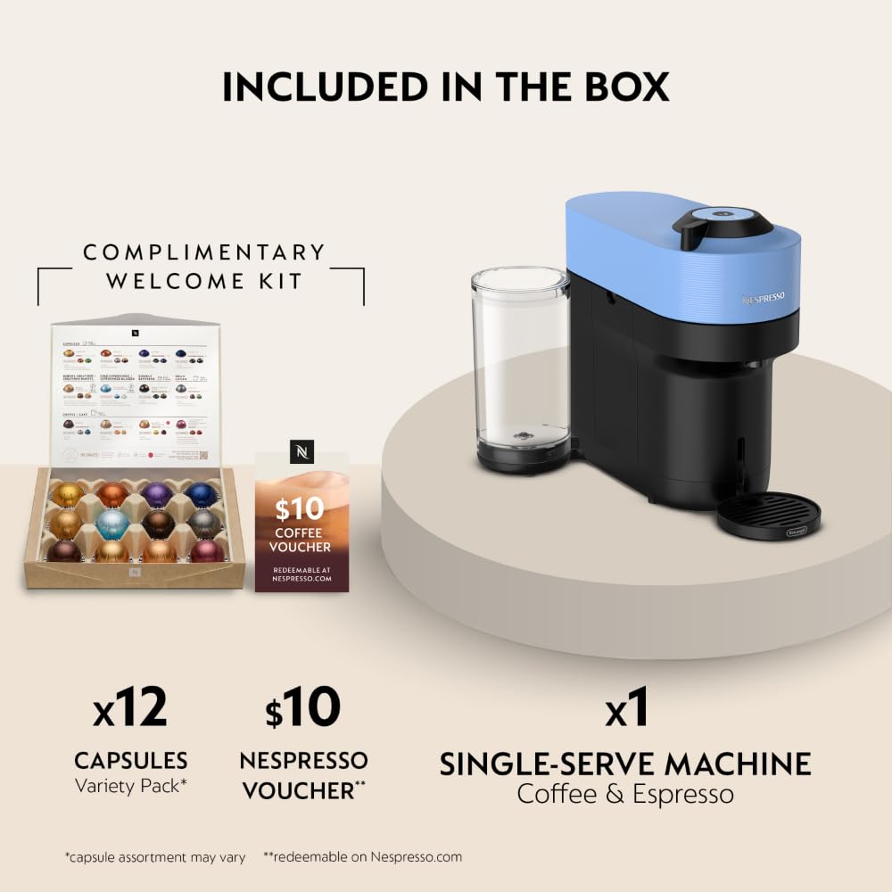 Vertuo Pop+ Coffee and Espresso Machine by De'Longhi