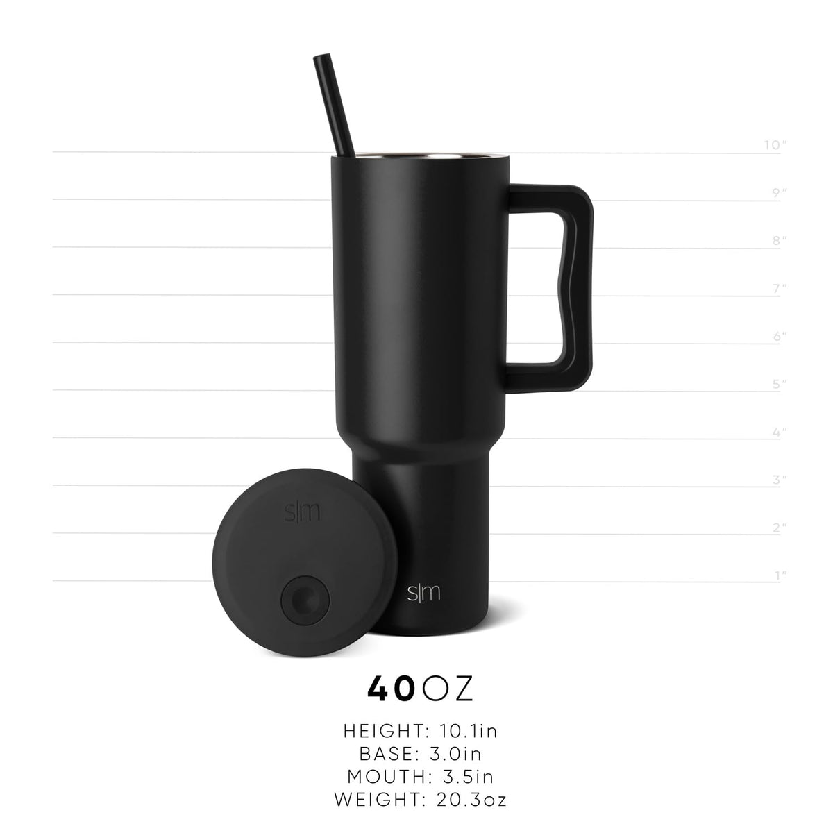 Personalized Tumbler with Handle and Straw