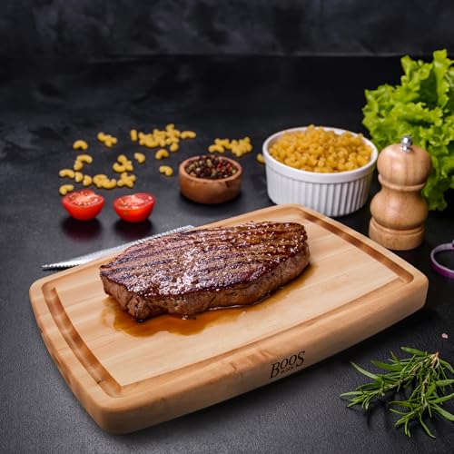 CB Series Rectangular Wooden Maple Cutting Board 20”x14”